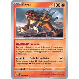 Entei - Holo - 030/197 - Flammes Obsidiennes