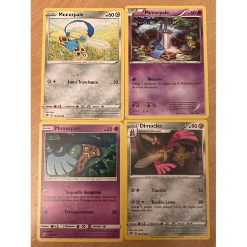 (2918) 3x Monorpale + Dimoclès (Pokemon) 