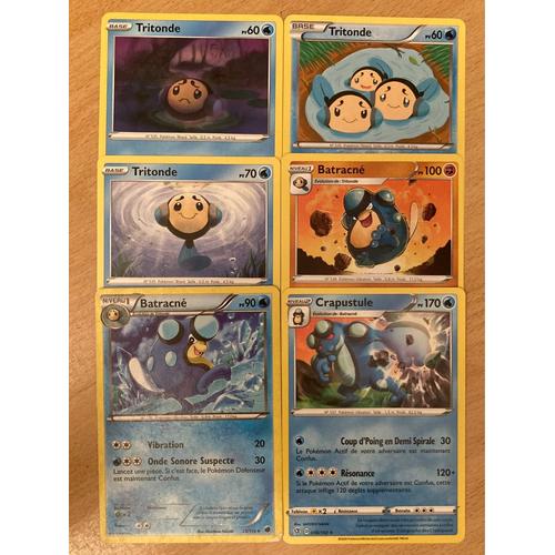 (2587) 3x Tritonde + 2x Batracné + Crapustule (Pokemon)