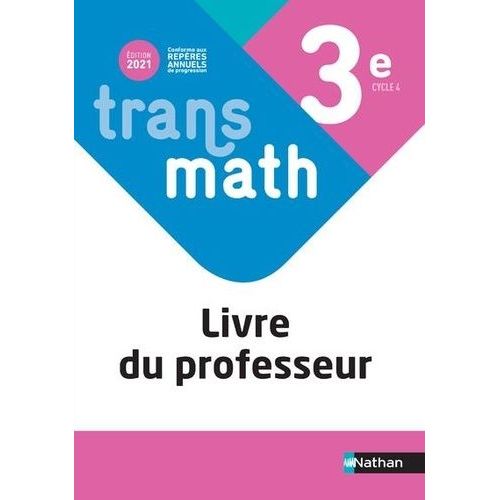 Transmath 3e - Livre Du Professeur
