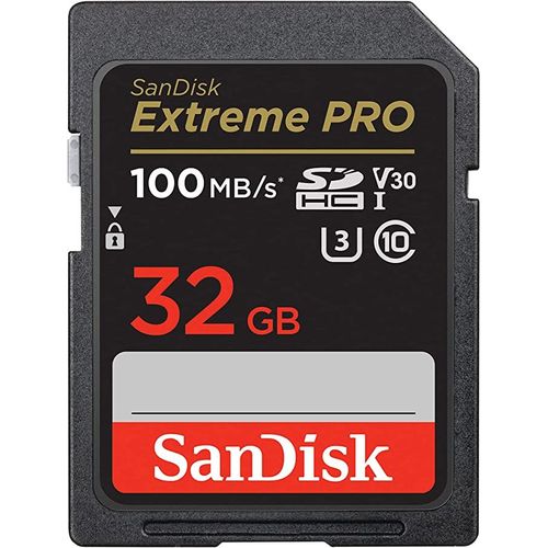 Carte Mémoire SanDisk 32 Go Extreme PRO carte SDHC + RescuePRO Deluxe, jusqu'à 100 Mo/s, UHS-I, Classe 10, U3, V3