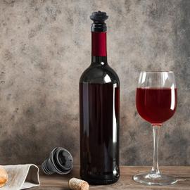 Ensemble, Pompe Économiseur De Vin Rouge Avec Bouchon À Vin Sous