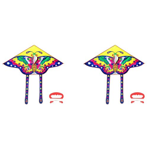 2x Cerf-Volant Color¿¿ Longue Queue En Nylon Pour Enfants Enfants Cerf-Volant Surf ?Rligne De Cerf-Volant 50m