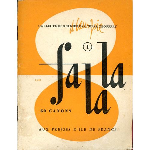 Falala 50 Canons De Tous Les Temps Cesar Geoffray