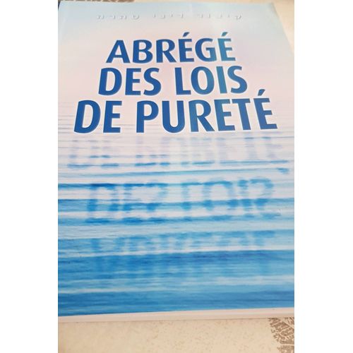 Abrege Des Lois De Purete
