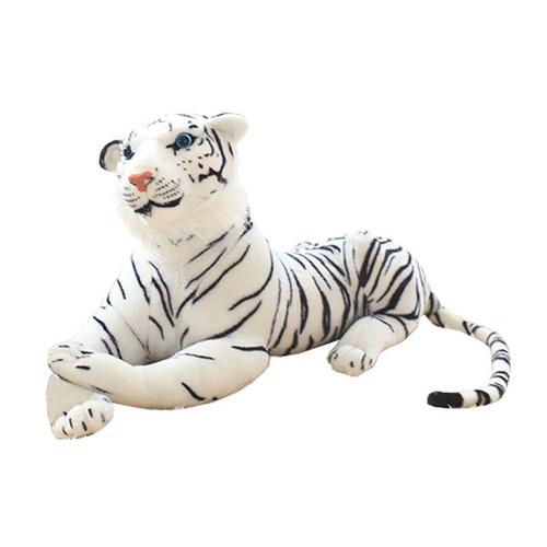 Peluche de tigre blanc pour garçon, jouet mignon et réaliste, animaux en  peluche, animaux sauvages, cadeau pour enfants