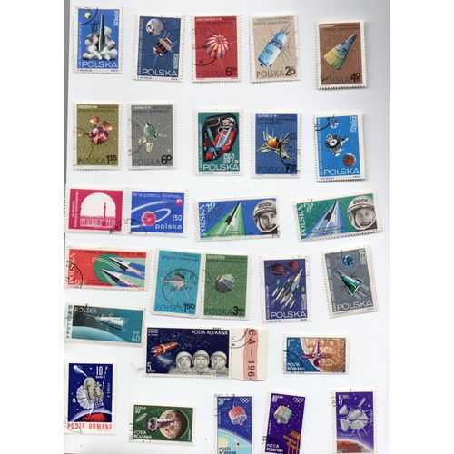Pologne- Roumanie- Lot De 29 Timbres Oblitérés- Espace