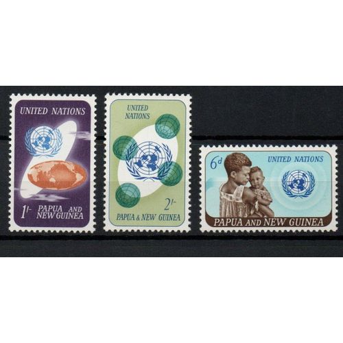 Papouasie Nouvelle-Guinée Timbres Journée Des Nations Unies