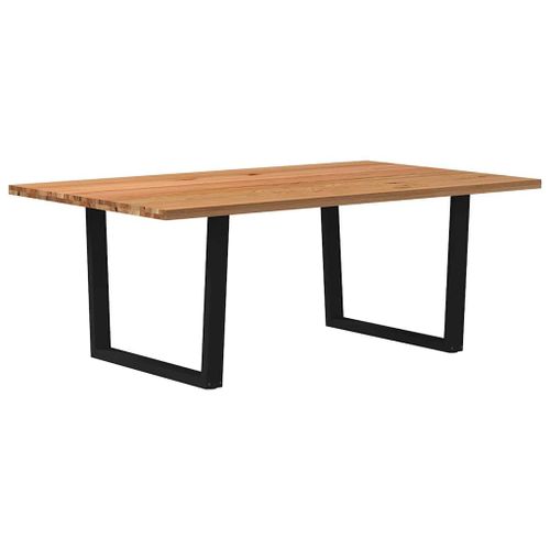 Vidaxl Table À Manger 200x120x74 Cm Bois De Chêne Massif Rectangulaire