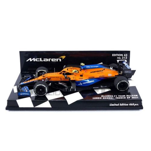 Minichamps 1/43 537215104 Mclaren Mcl35m - French Gp 2021 (L. Norris) Diecast Modelcar-Minichamps