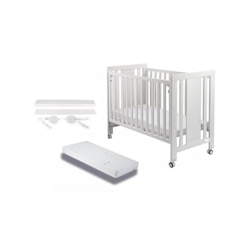 Lit Bb Pour Matelas 60x120-Monet-Blanc Avec Kit Cododo