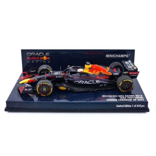 Minichamps 1/43 417220901 Red Bull Rb18 - Winner Canadian Gp 2022 (M. Verstappen) Diecast Modelcar-Minichamps