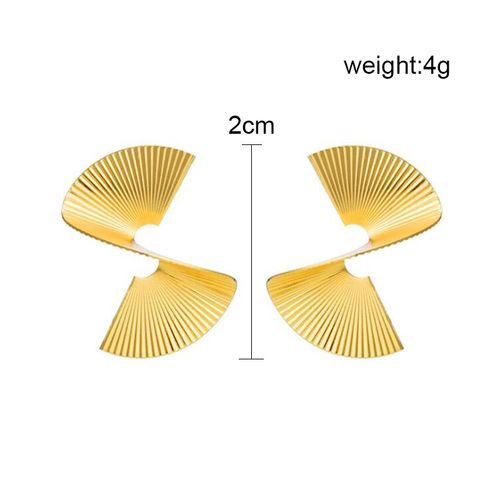 Boucles D'oreilles Pendantes En Métal De Personnalité Pour Femmes, Boucles D'oreilles Papillon Creuses Géométriques, Pendentifs Irréguliers Exagérés, Document En Or, Nouveau