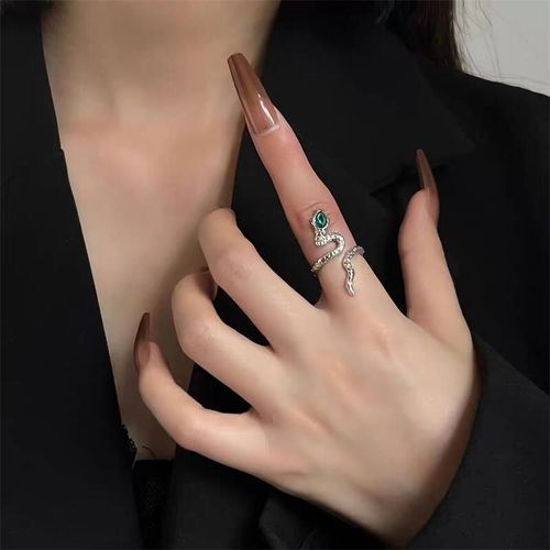 Bagues Ouvertes Ajustables En Acier Inoxydable Pour Homme Et Femme, Bijoux Esthétiques, Punk, Hip Hop