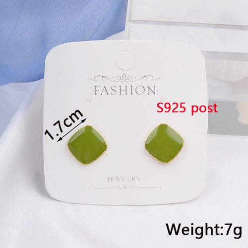 Boucles D'oreilles Pendantes Carrées Pour Femmes, En Métal Doré, Forme Géométrique Creuse, En Cristal, Nouvelle Collection 2023