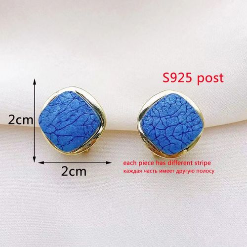 Boucles D'oreilles Pendantes Carrées Pour Femmes, En Métal Doré, Forme Géométrique Creuse, En Cristal, Nouvelle Collection 2023