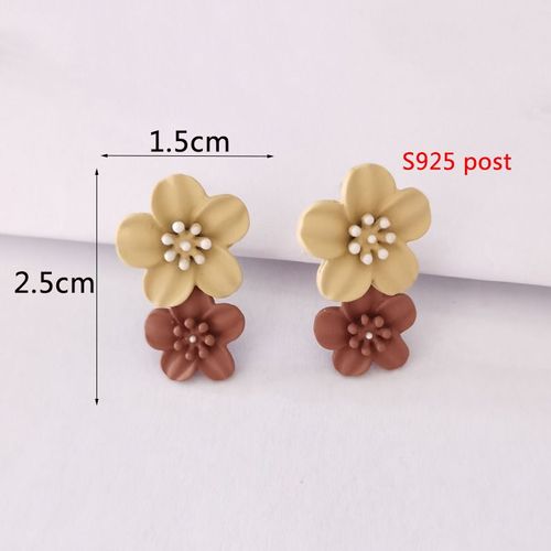 Boucles D'oreilles Pendantes Carrées Couleur Café Pour Femmes, Pendentifs De Bouteille De Bière, Léopard Marron Rond En Bois