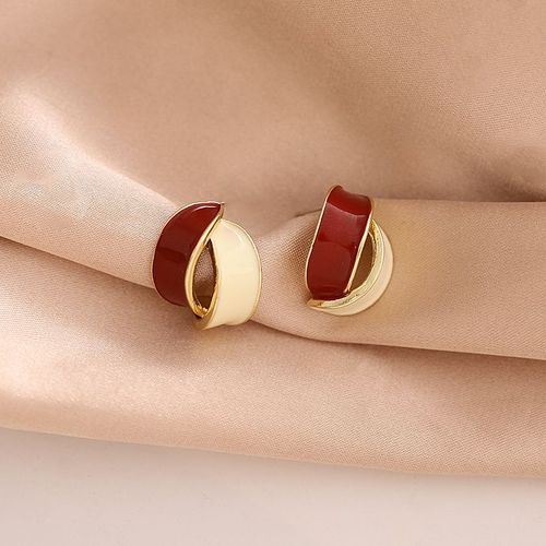 Boucles D'oreilles Coréennes En Cristal Pour Femmes, Petit N¿Ud, Pendentif, Pendentif, Breloque, Rouge, Noir, Pour Filles, Nouvelle Collection
