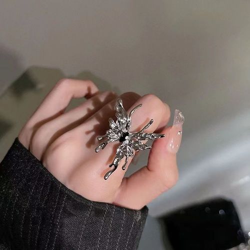 Bagues Romantiques Avec Ailes D'ange Et De Démon Pour Homme Et Femme, Anneau De Couple Avec Ouverture Réglable, Pierre De Lune, Bijoux De Ix, Mode Gothique