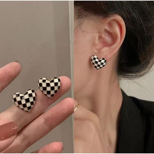 Boucles D'oreilles Punk En Métal Doré, Croix Blanche, Cercle, Accessoires D'oreilles, Bijoux, Nouvelle Collection