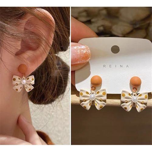 Boucles D'oreilles Punk En Métal Doré, Croix Blanche, Cercle, Accessoires D'oreilles, Bijoux, Nouvelle Collection