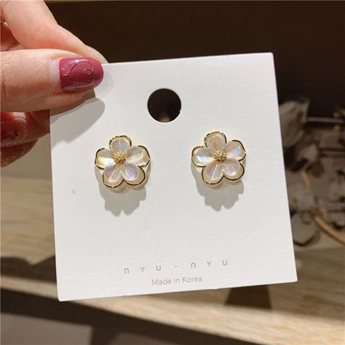 Boucles D'oreilles Punk En Métal Doré, Croix Blanche, Cercle, Accessoires D'oreilles, Bijoux, Nouvelle Collection