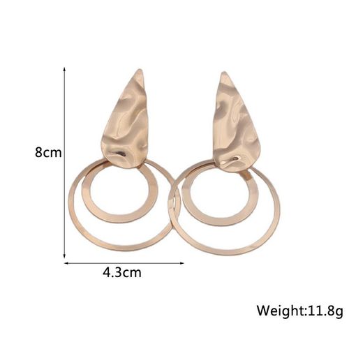 Boucles D'oreilles Pendantes En Métal Doré Pour Femmes, Boucles D'oreilles Coeur, Haut Creux, Cuir Chevelu, Personnalité Punk, Bijoux D'oreille