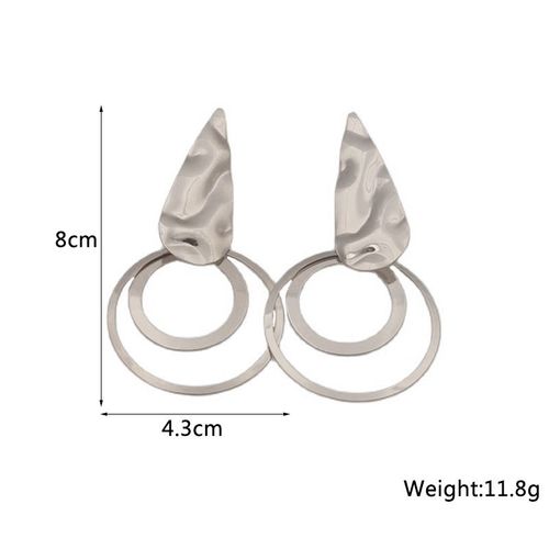 Boucles D'oreilles Pendantes En Métal Doré Pour Femmes, Boucles D'oreilles Coeur, Haut Creux, Cuir Chevelu, Personnalité Punk, Bijoux D'oreille