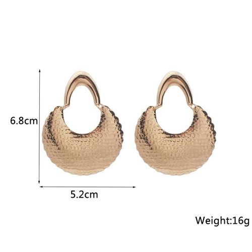 Boucles D'oreilles Pendantes En Métal Doré Pour Femmes, Boucles D'oreilles Coeur, Haut Creux, Cuir Chevelu, Personnalité Punk, Bijoux D'oreille