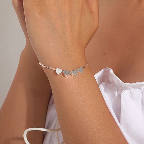 Bracelet Bohème En Forme De C¿Ur Noir Pour Femme, Bijou Tibétain À La Mode Avec Pierre Perlée, Vente En Gros