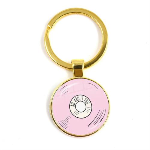 Chimround-Bijoux De Corps Plaqués Pour Hommes, Clé Jovinyl Record, Lp Dj, Rétro, Musique, Pendentif D'art, Porte-Clés Pour Hommes, Cadeau