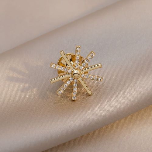 Épingles De Tournesol En Biscuits Pour Femmes, Broche De Col De Cardigan, Document Doré Mignon, Créatif Et Brillant, Accessoires De Bijoux Pour Amis