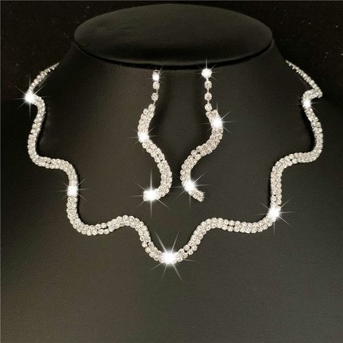 Ensemble De Bijoux De Mariage Pour Femmes, Plaqué Argent, Cristal Rouge Royal, Collier Long, Boucles D'oreilles, Livraison Directe