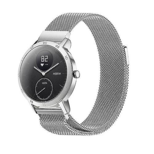 Bracelets de poignet ¿¿ d¿¿gagement rapide avec boucle milanaise en acier inoxydable de 40 mm Nokia Withings Steel Hr Z35290