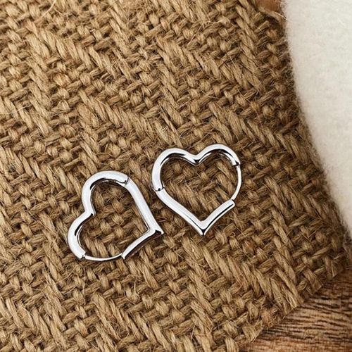 Boucles D'oreilles Créoles Rondes Pour Femmes, Aiguille En Argent 925, Bijoux De Haute Qualité, Pierre D'opale Bleue, Boucle D'oreille Coeur, Mode Coréenne, Nouveau