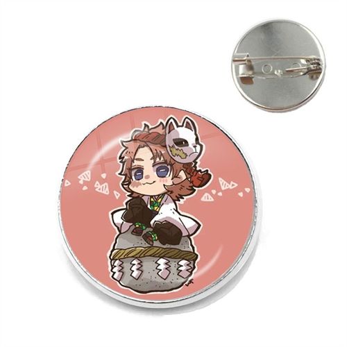 Broche Dôme En Verre Pour Femmes, Anime Démon Slayer, Broches De Collier Mignonnes, Bijoux, Badge Cadeau