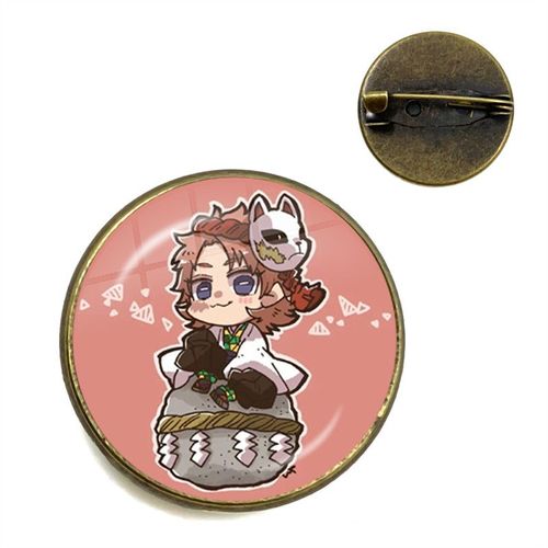 Broche Dôme En Verre Pour Femmes, Anime Démon Slayer, Broches De Collier Mignonnes, Bijoux, Badge Cadeau