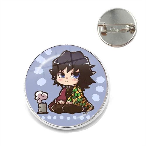 Broche Dôme En Verre Pour Femmes, Anime Démon Slayer, Broches De Collier Mignonnes, Bijoux, Badge Cadeau