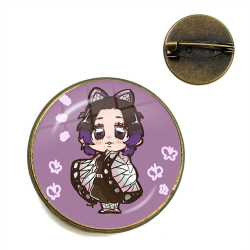 Broche Dôme En Verre Pour Femmes, Anime Démon Slayer, Broches De Collier Mignonnes, Bijoux, Badge Cadeau
