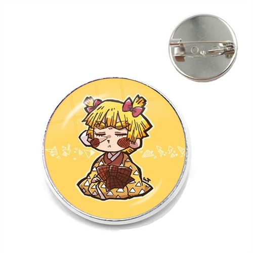 Broche Dôme En Verre Pour Femmes, Anime Démon Slayer, Broches De Collier Mignonnes, Bijoux, Badge Cadeau