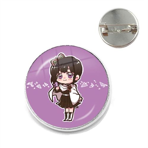 Broche Dôme En Verre Pour Femmes, Anime Démon Slayer, Broches De Collier Mignonnes, Bijoux, Badge Cadeau