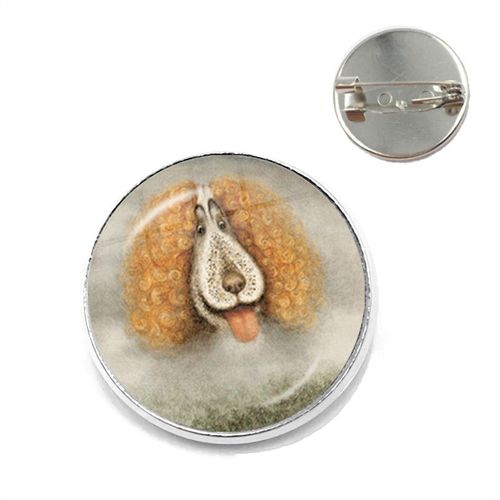 Broche Hérisson Dans Le Brouillard Pour Femmes Et Hommes, Broches Pour Nouveau Dôme En Verre Rond, Animal Mignon, Bijoux En Métal, Cadeau, Livraison Directe