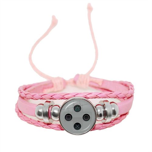 Bracelet En Cuir Tissé Avec Dôme En Verre Pour Filles, Contrôleur De Jeu Vidéo Punk, Cadeau D'anniversaire Pour Petit Ami, Nouvelle Collection