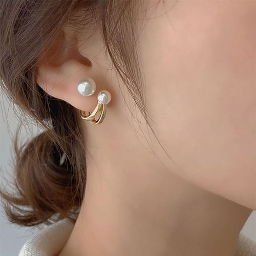 Boucles D'oreilles En Métal Chimfresh Pour Femme, Interrupteur Cuir Oral Elu Gris Doux, Bijoux À La Mode, Nouvelle Collection Coréenne 2022
