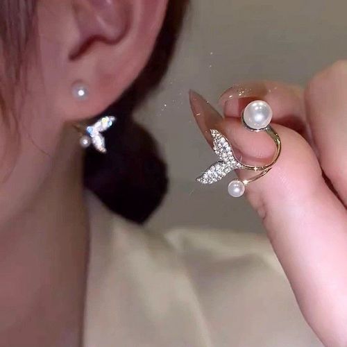 Boucles D'oreilles En Métal Chimfresh Pour Femme, Interrupteur Cuir Oral Elu Gris Doux, Bijoux À La Mode, Nouvelle Collection Coréenne 2022