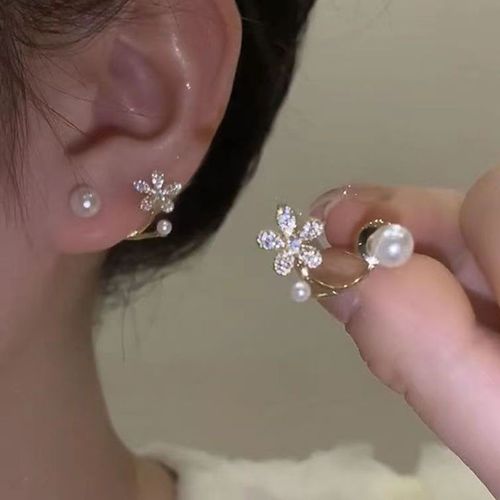 Boucles D'oreilles En Métal Chimfresh Pour Femme, Interrupteur Cuir Oral Elu Gris Doux, Bijoux À La Mode, Nouvelle Collection Coréenne 2022