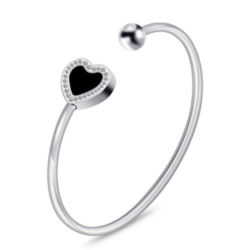 Bracelet En Acier Inoxydable Avec Boucle Ronde En Cristal, 316l, Bracelets À La Mode Pour Femmes, Cadeaux De Fête, Manchette, Conception De Bijoux