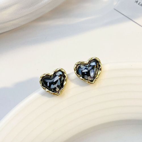 Boucles D'oreilles En Forme De C¿Ur Rouge En Métal Localité Pour Femme, Bijoux De Ixà La Mode, Nouveau Design