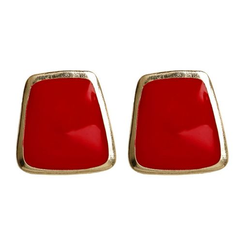 Boucles D'oreilles En Forme De C¿Ur Rouge En Métal Localité Pour Femme, Bijoux De Ixà La Mode, Nouveau Design