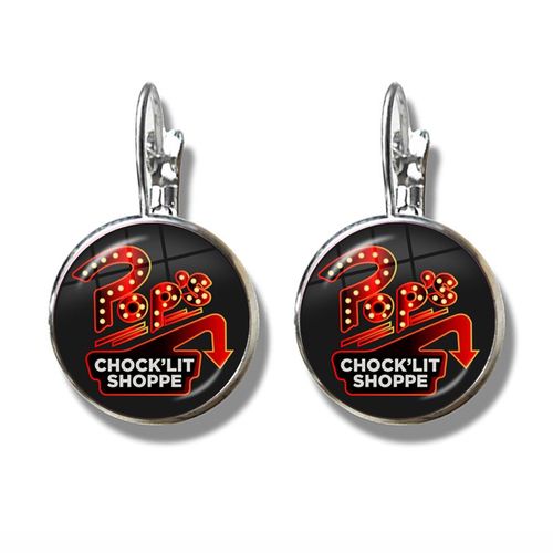 Boucles D'oreilles Serpents South Side Pour Femme, Motif Vipère, Cabochon En Verre, Charme, Crochet Français, Tv Riverdale, Gérjewelry, 12mm